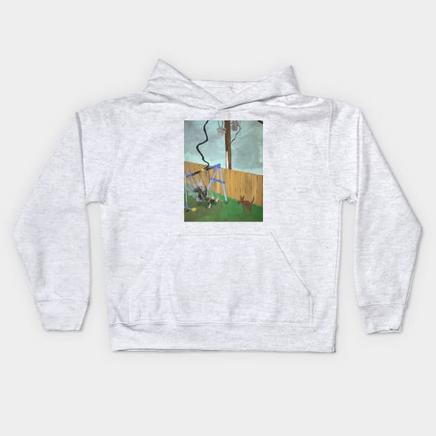 Poor Swing Set Placement Kids Hoodie by jpat6000